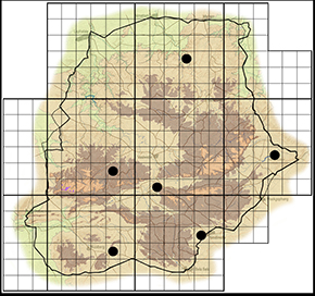 Spialia dromus ferax Waterberg distribution